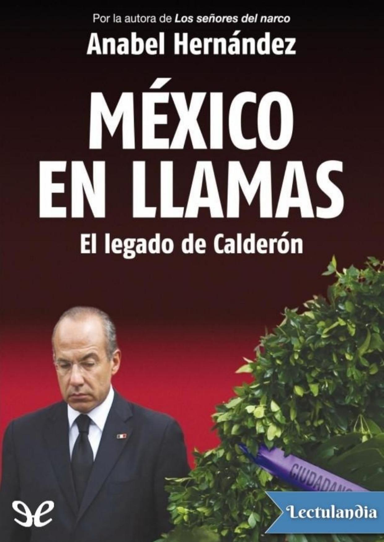 México en llamas de Anabel Hernández, portada del libro
