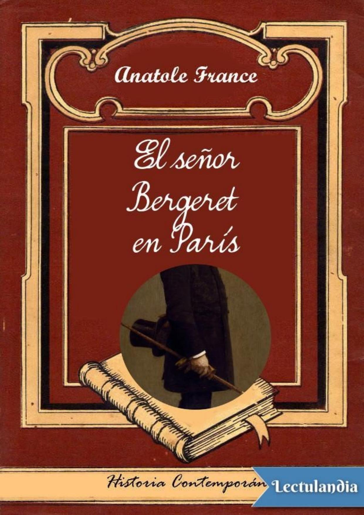 El señor Bergeret en París de Anatole France, portada del libro
