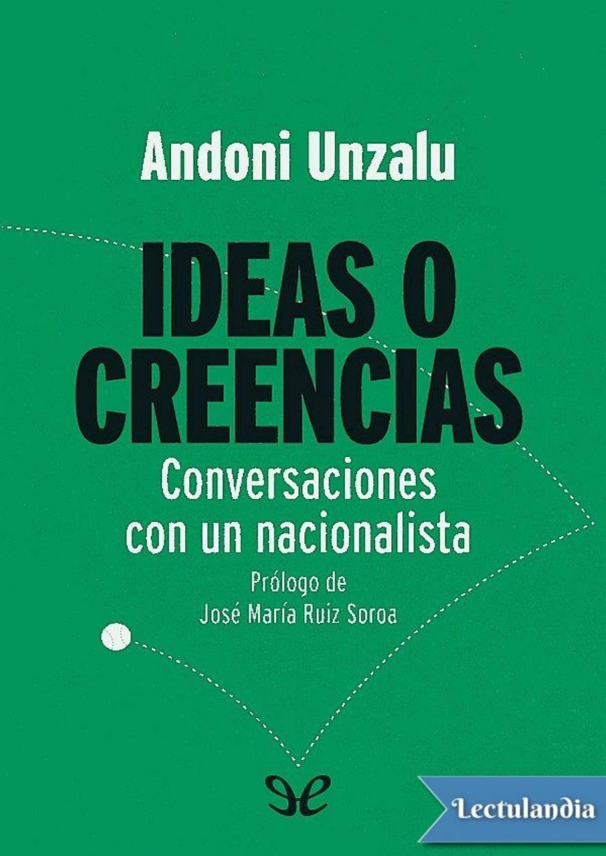 Ideas o creencias de Andoni Unzalu, portada del libro