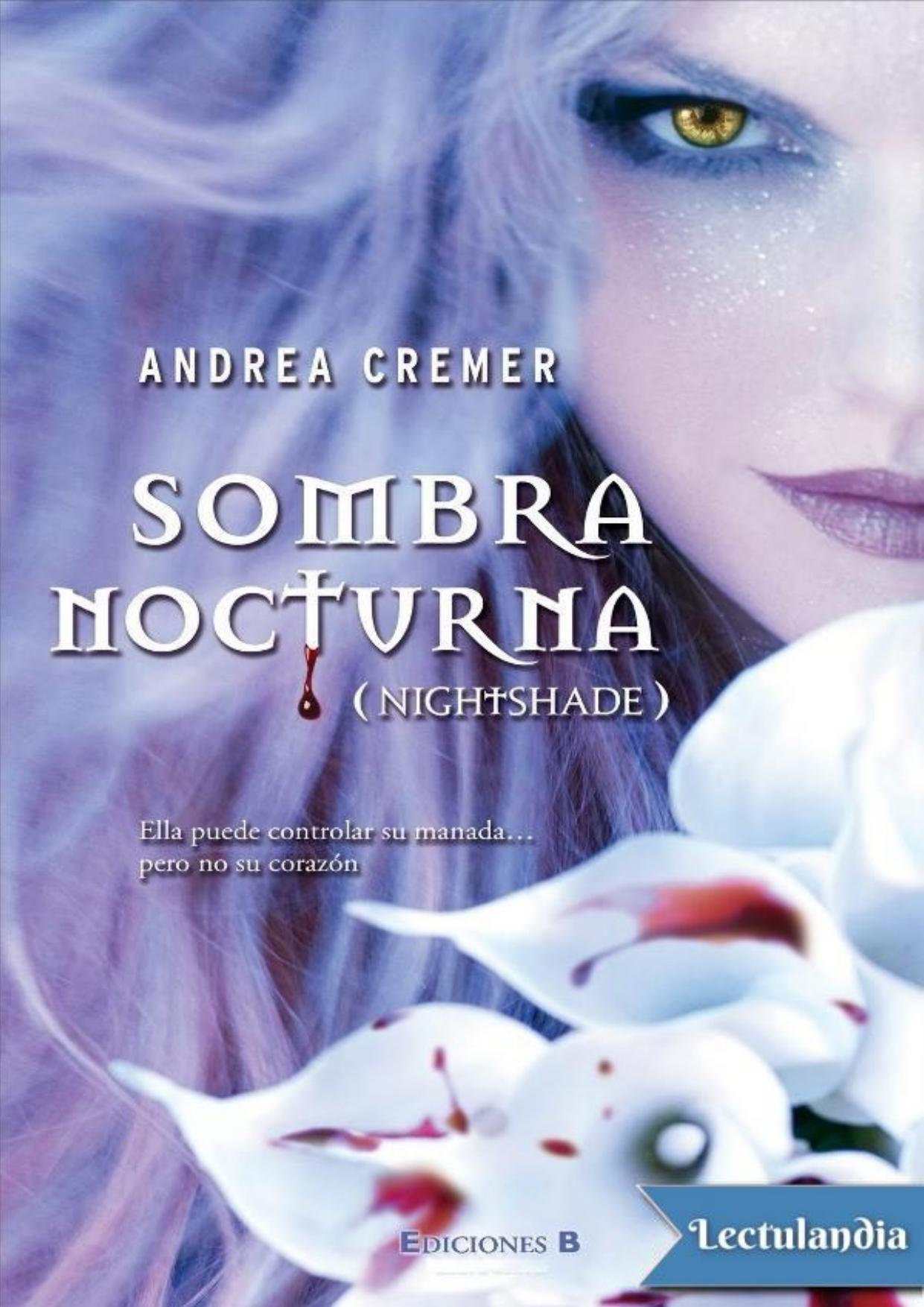 Sombra nocturna de Andrea Cremer, portada del libro