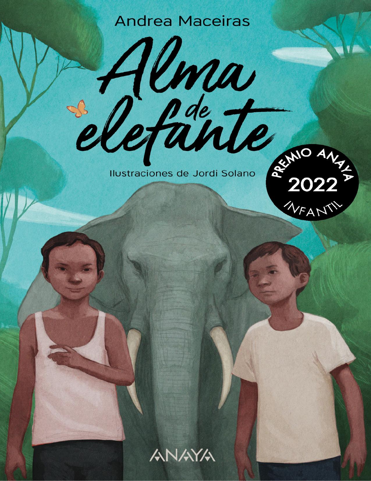 Alma de elefante de Andrea Maceiras, portada del libro