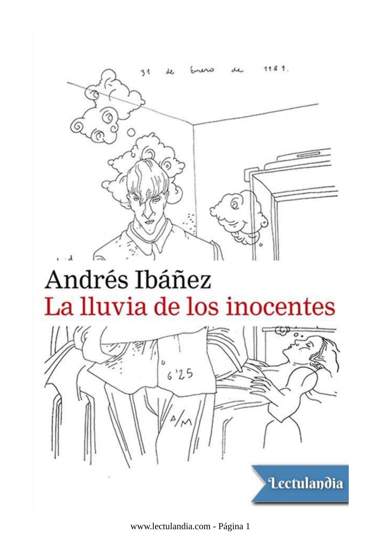 La lluvia de los inocentes de Andrés Ibáñez, portada del libro