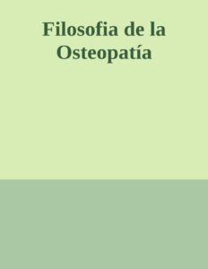 Portada de Filosofia de la Osteopatía