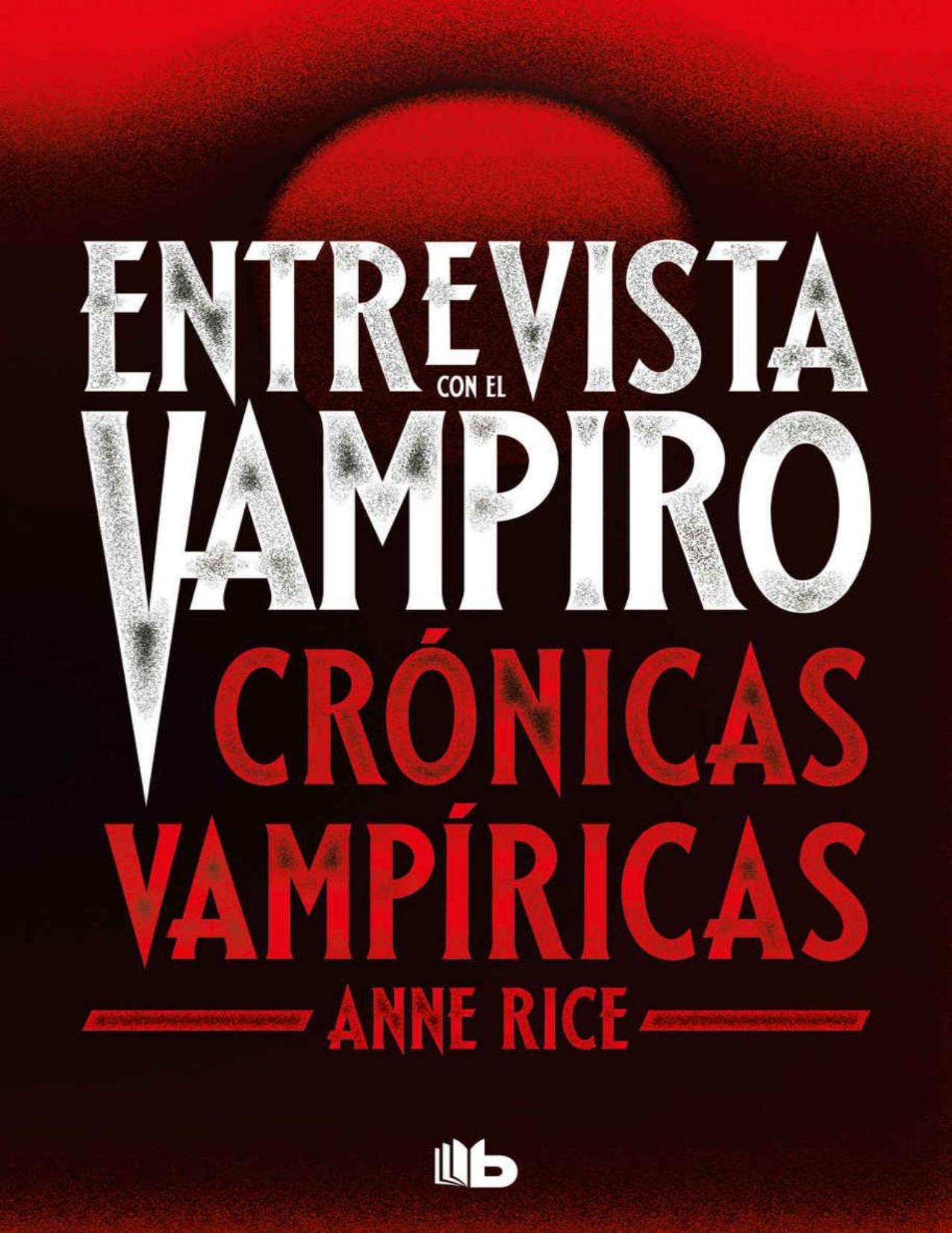 Entrevista con el vampiro (Cronicas de Anne Rice, portada del libro