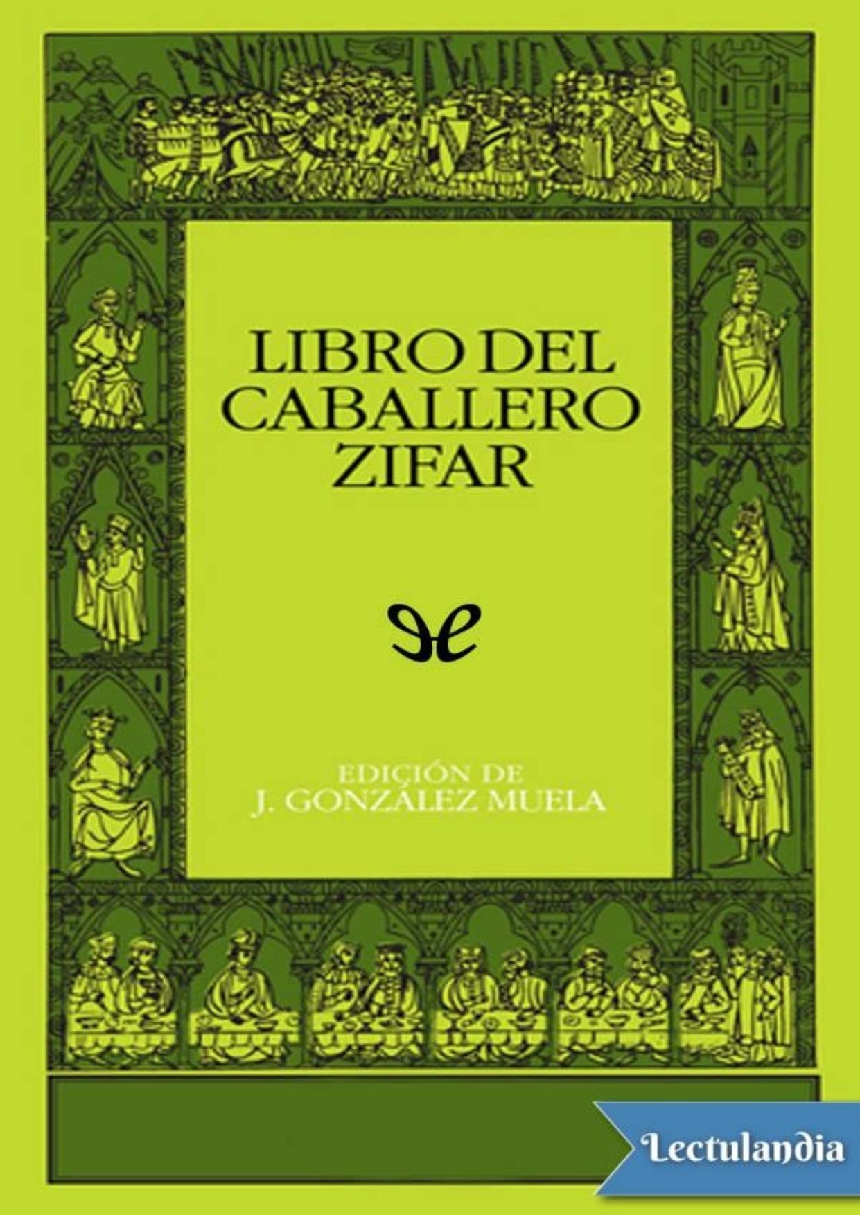 Libro del caballero Zifar de Anónimo, portada del libro