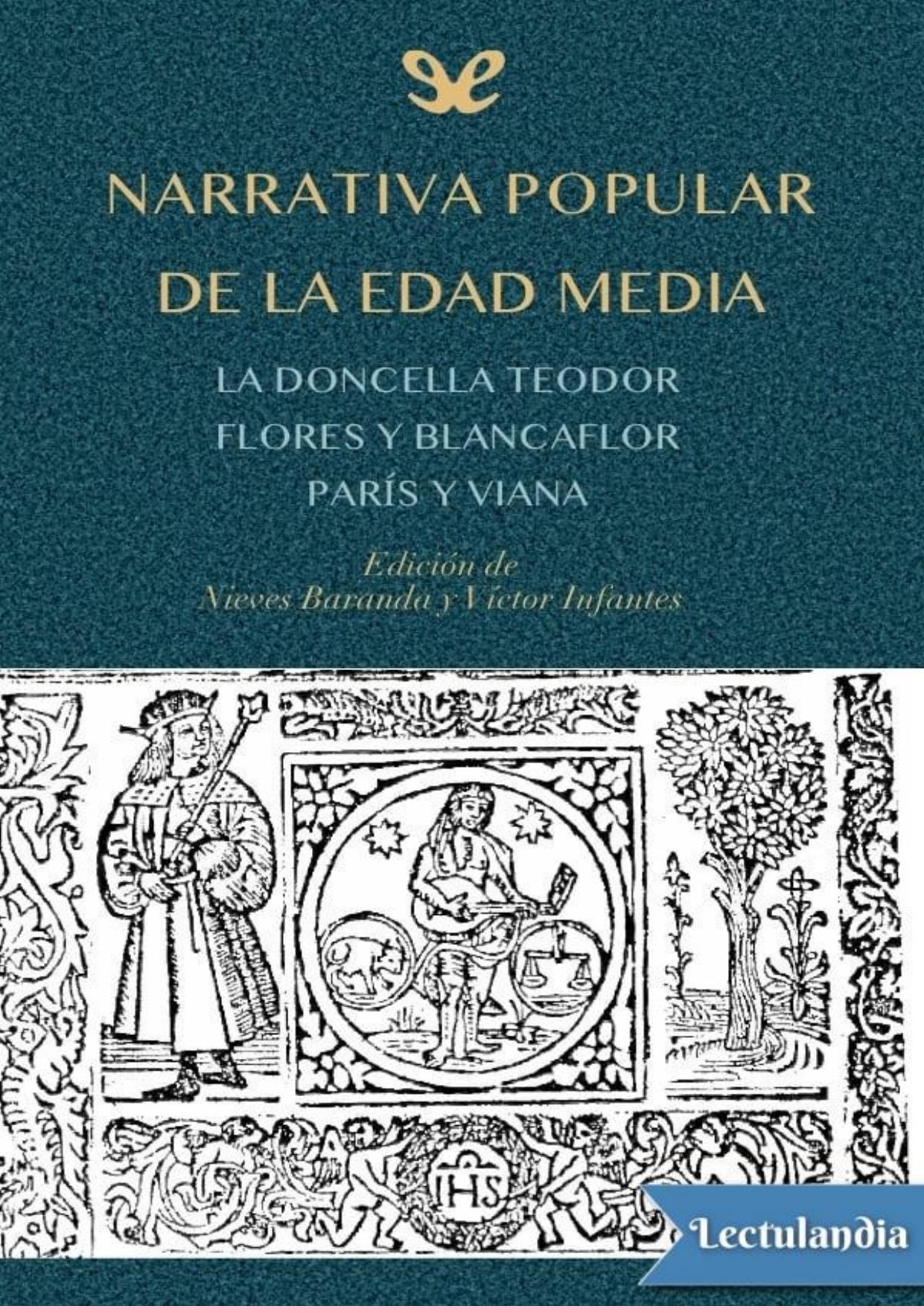 Narrativa popular de la Edad Media de Anónimo, portada del libro