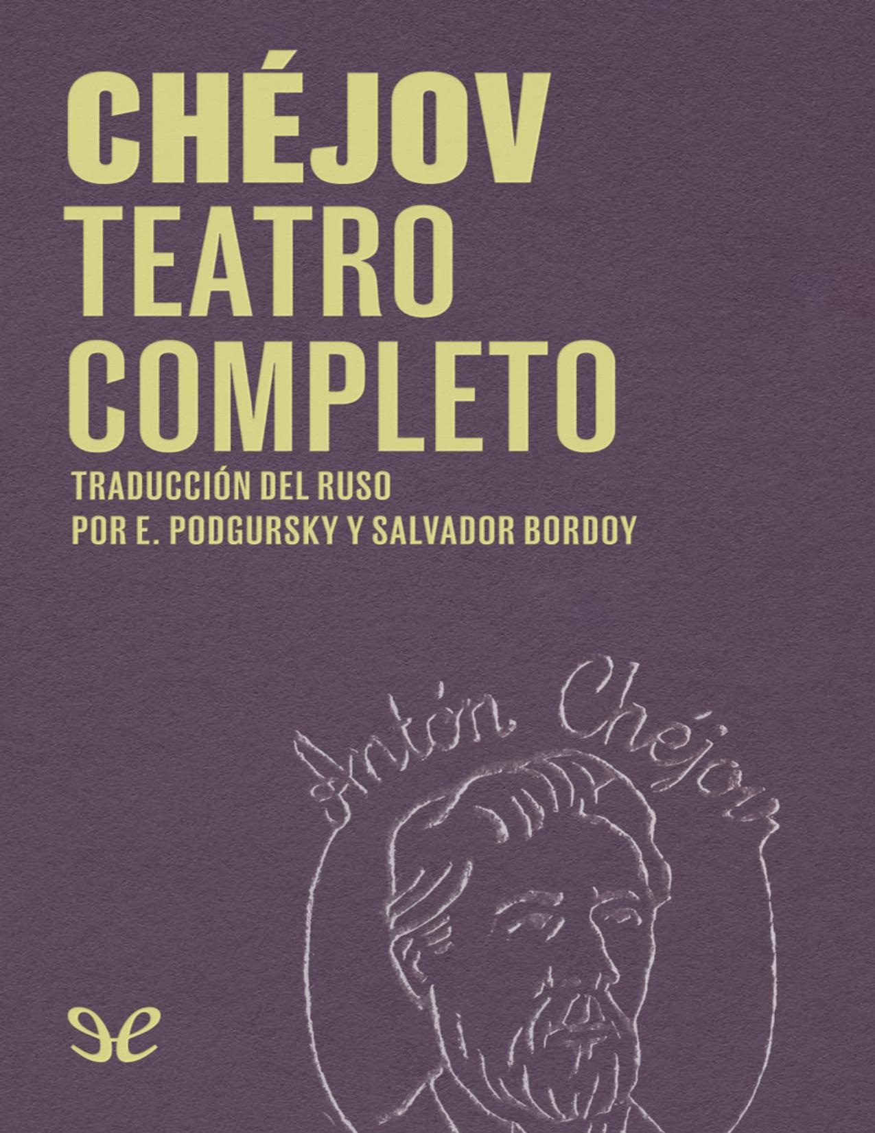 Teatro completo de Anton Chejov, portada del libro