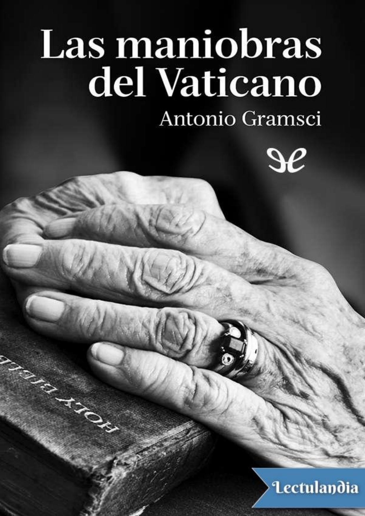 Las maniobras del Vaticano de Antonio Gramsci, portada del libro