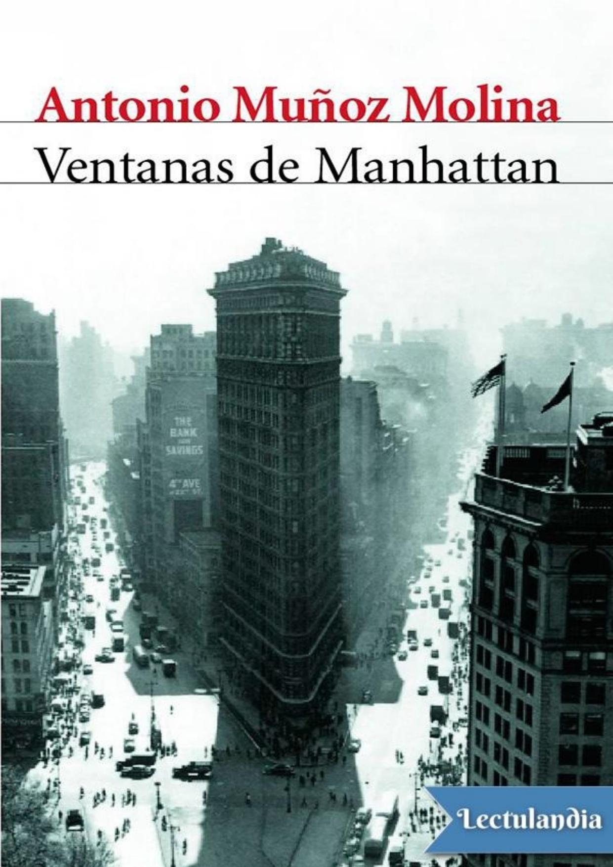 Ventanas de Manhattan de Antonio Muñoz Molina, portada del libro