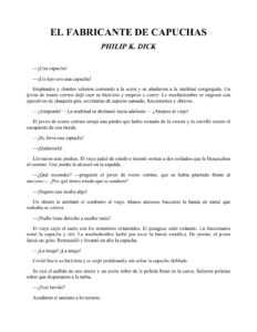 Portada de El Fabricante de Capuchas