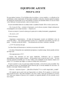 Portada de Equipo de Ajuste