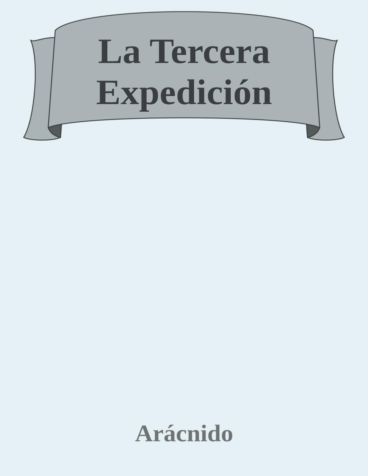La Tercera Expedición de Aracnido, portada del libro