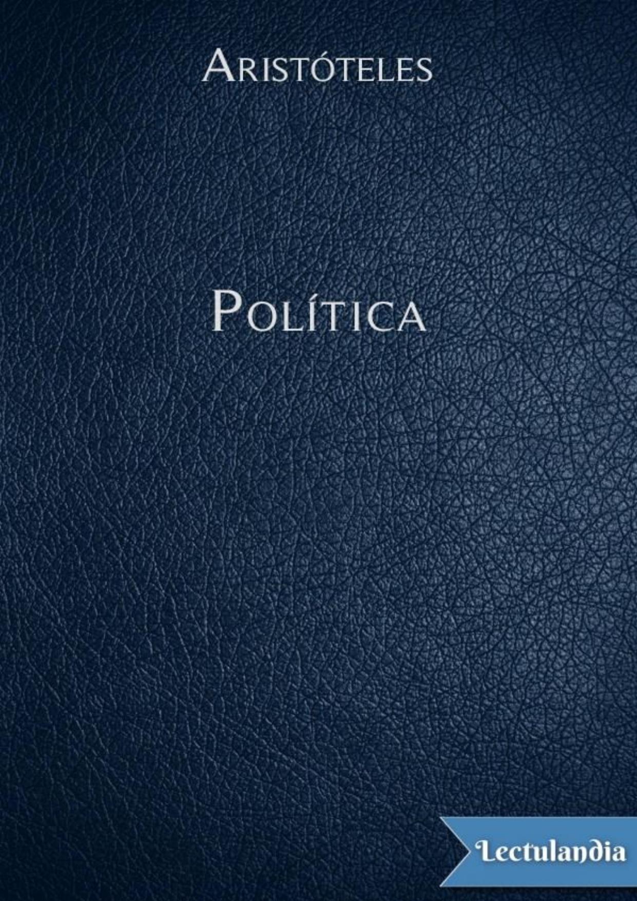 Política de Aristóteles, portada del libro