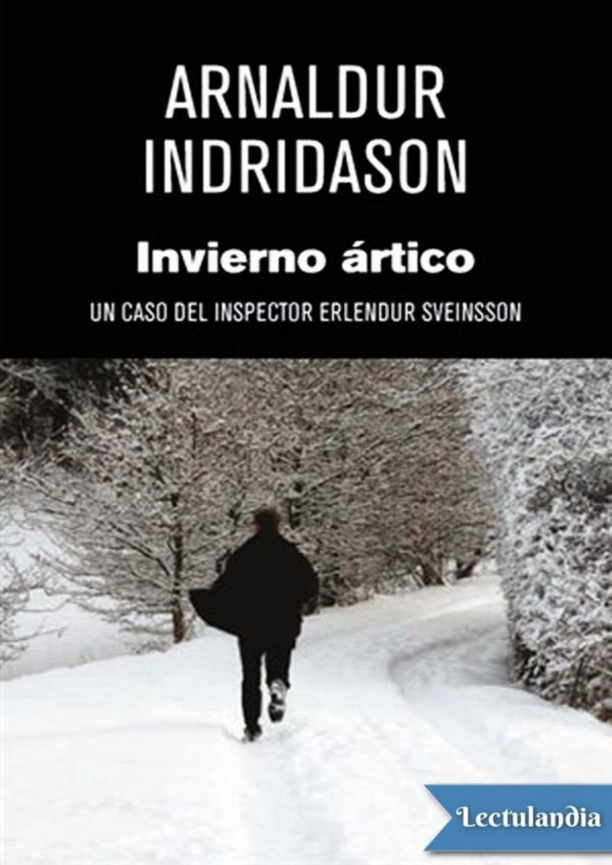Invierno ártico de Arnaldur Indridason, portada del libro