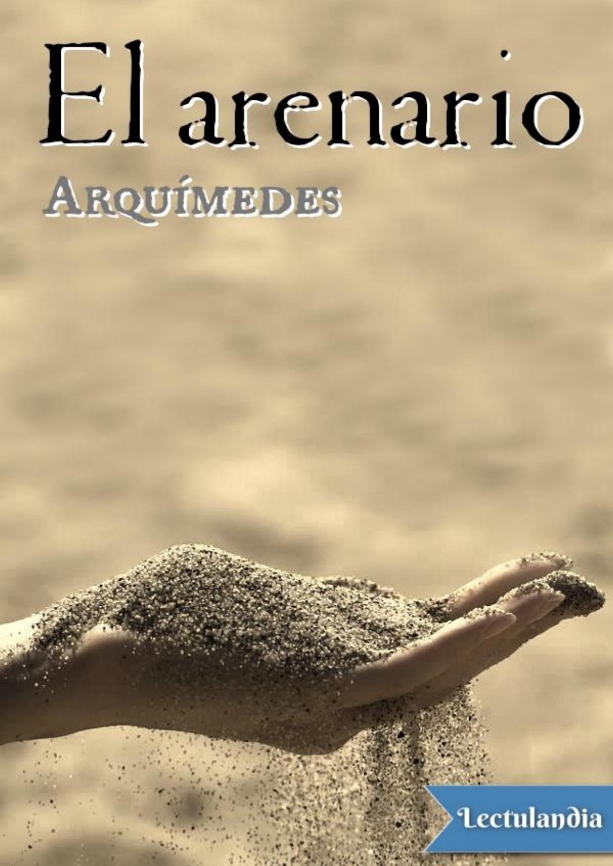 El arenario de Arquímedes, portada del libro