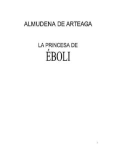 Portada de La princesa Éboli