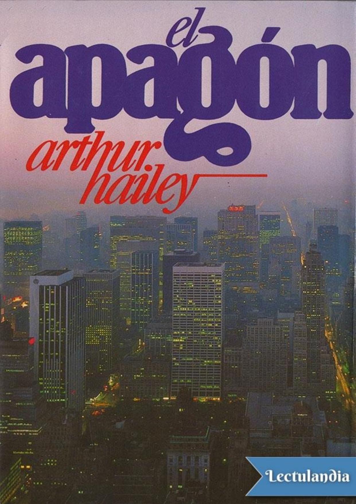 El apagón de Arthur Hailey, portada del libro