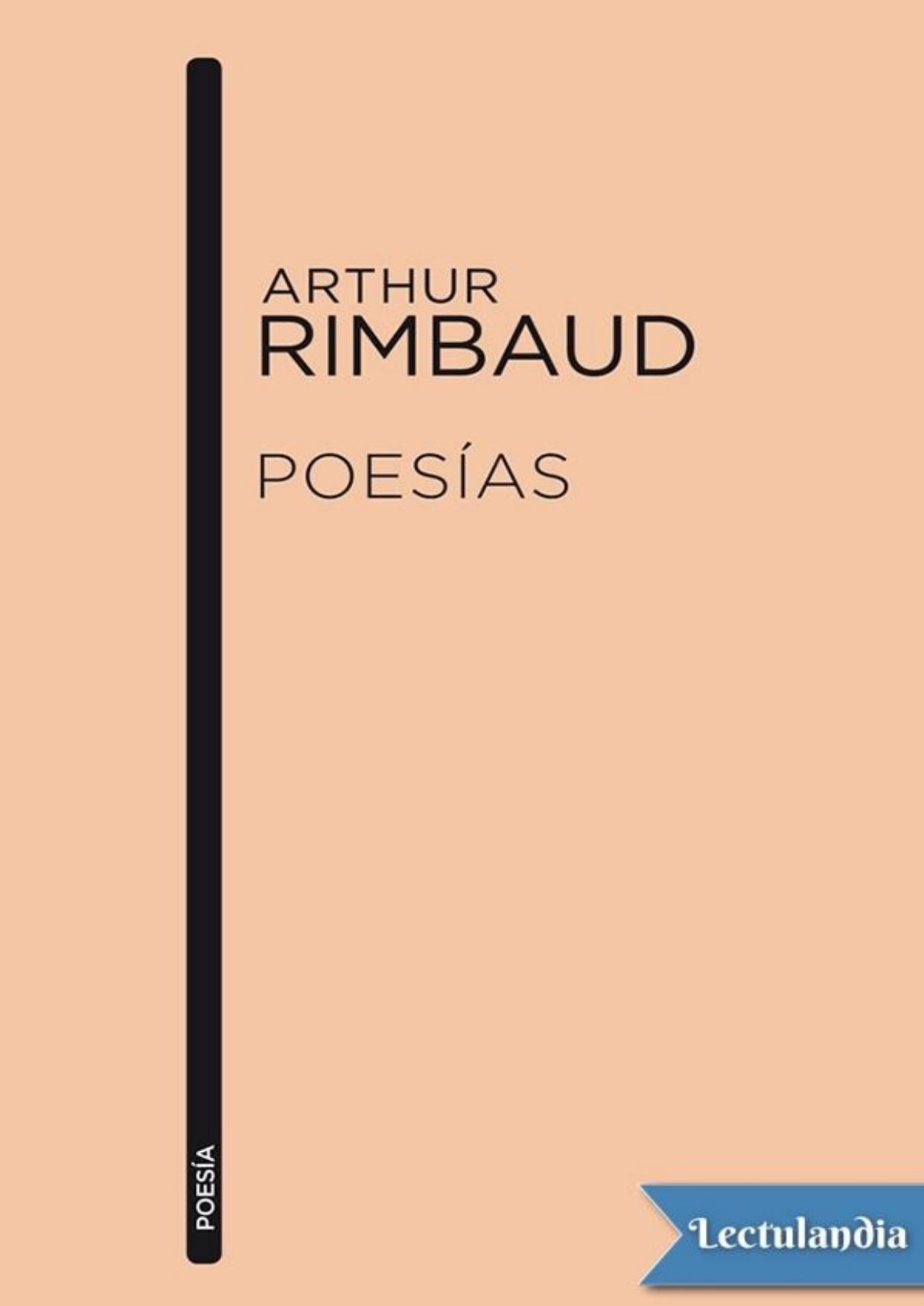 Poesías de Arthur Rimbaud, portada del libro