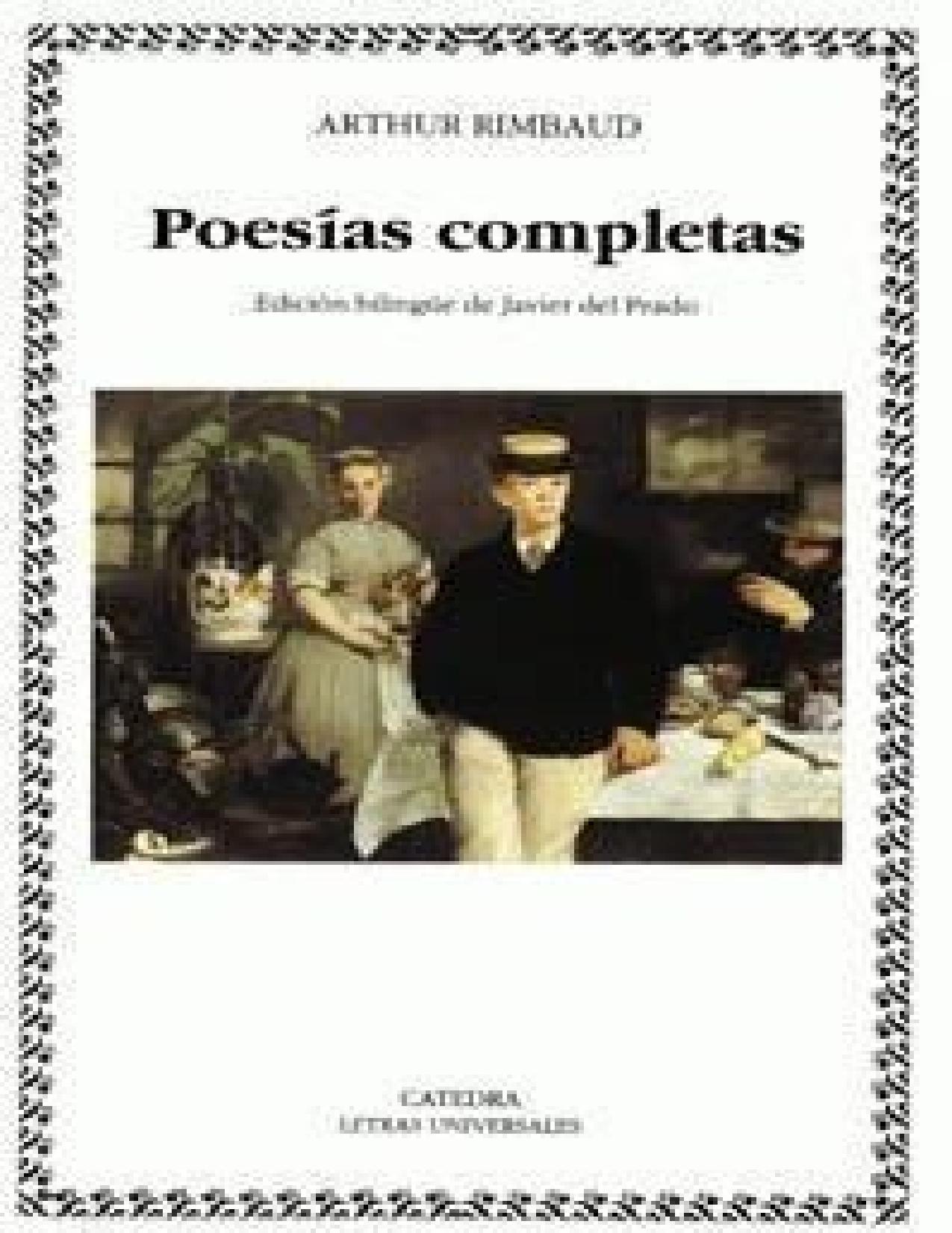 Poesias Completas de Arthur Rimbaud, portada del libro