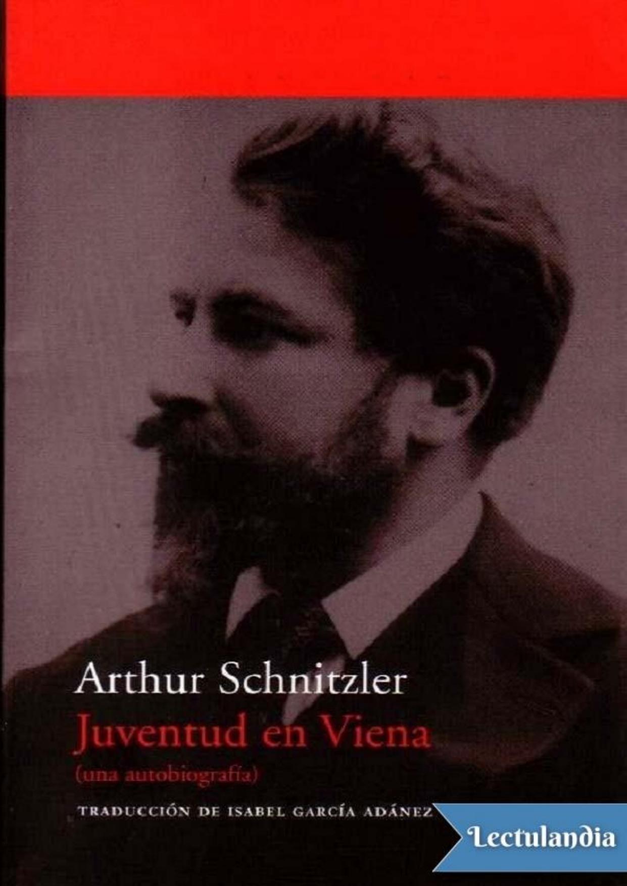 Juventud en Viena de Arthur Schnitzler, portada del libro
