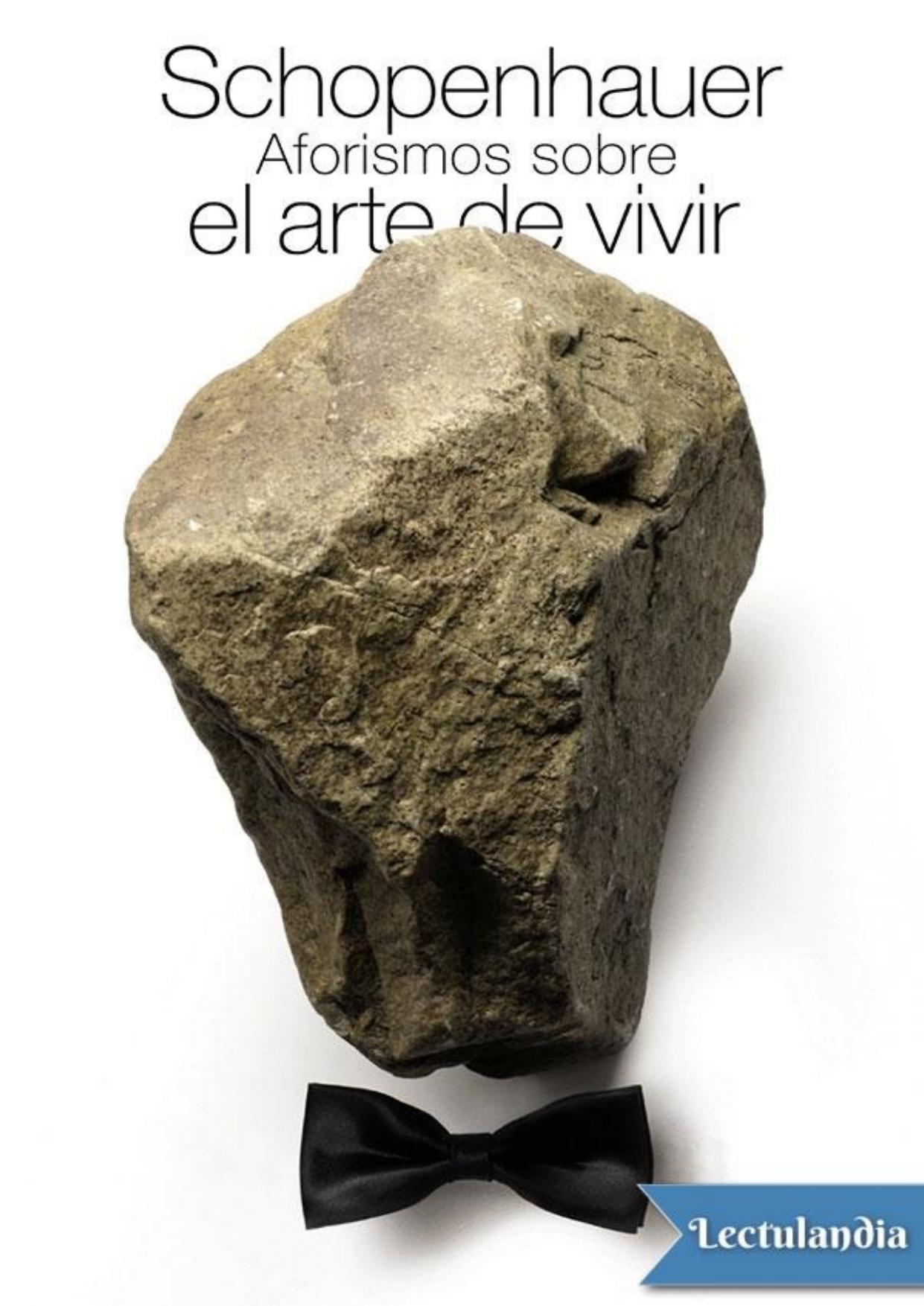 Aforismos sobre el arte de vivir de Arthur Schopenhauer, portada del libro