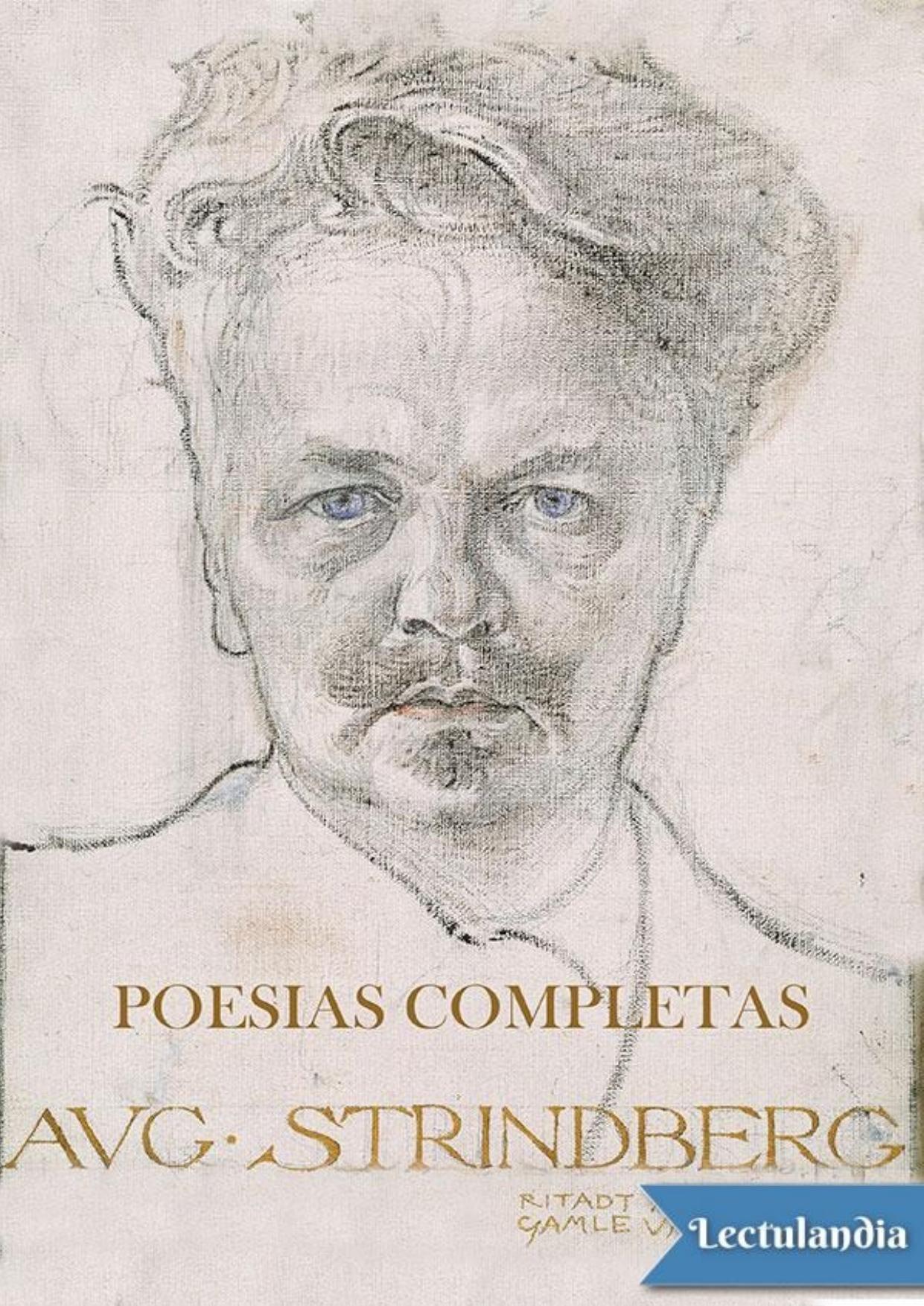 Poesías completas de August Strindberg, portada del libro