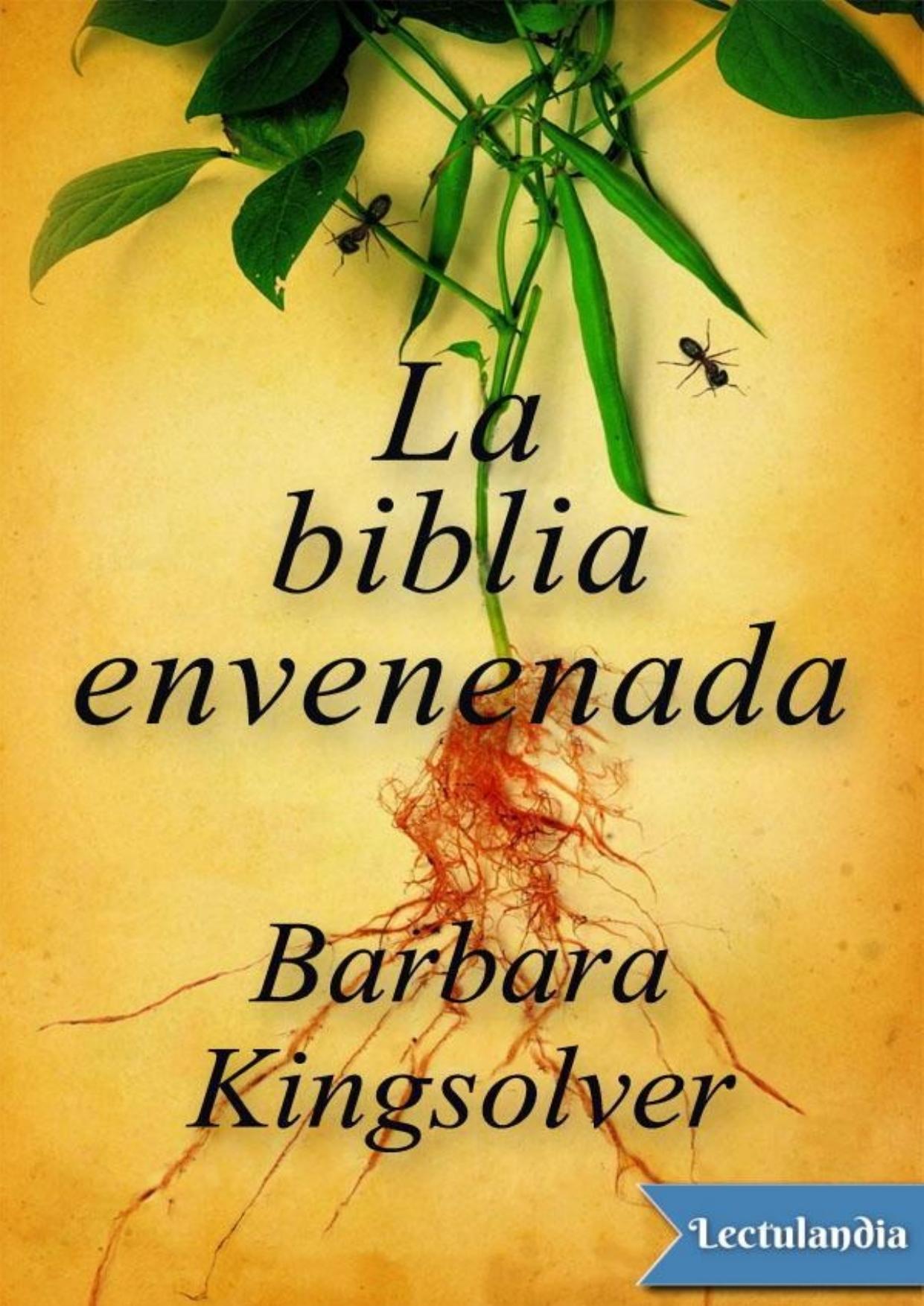 La biblia envenenada de Barbara Kingsolver, portada del libro