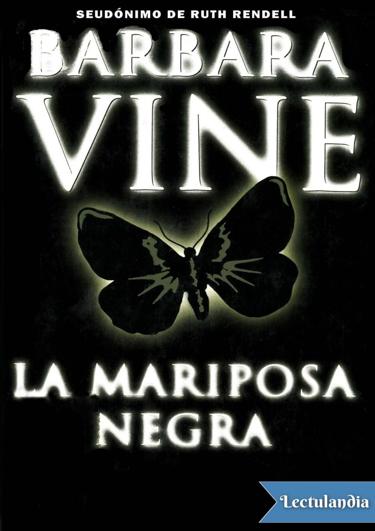 La mariposa negra de Barbara Vine, portada del libro