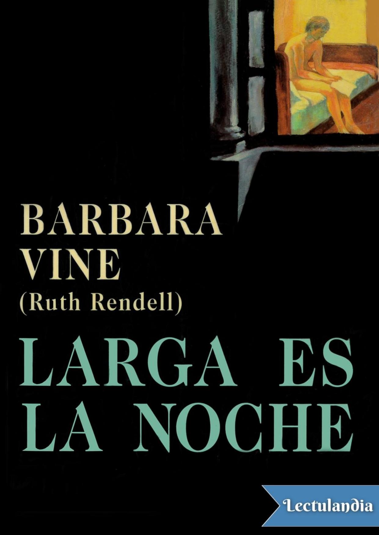 Larga es la noche de Barbara Vine, portada del libro
