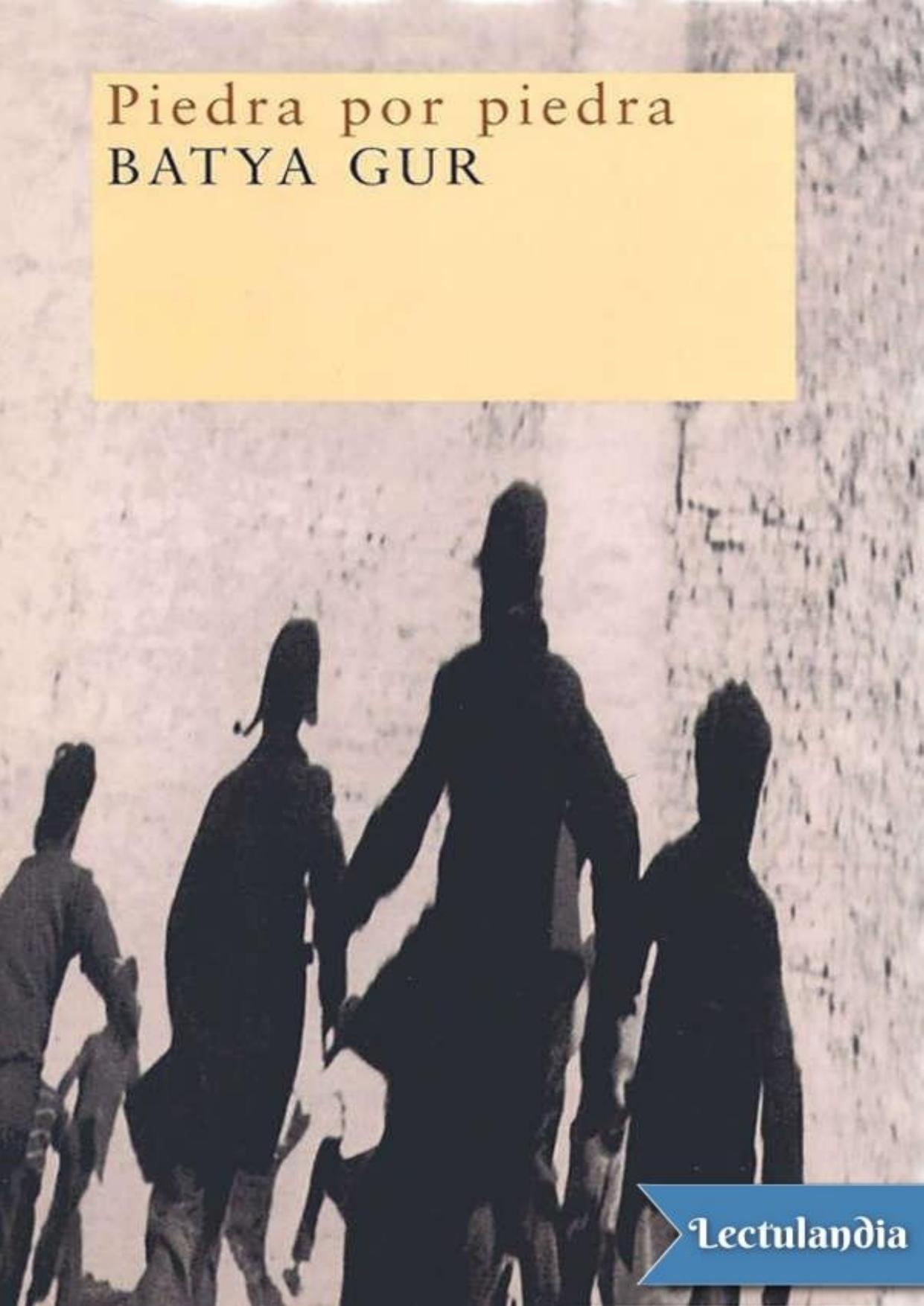 Piedra por piedra de Batya Gur, portada del libro
