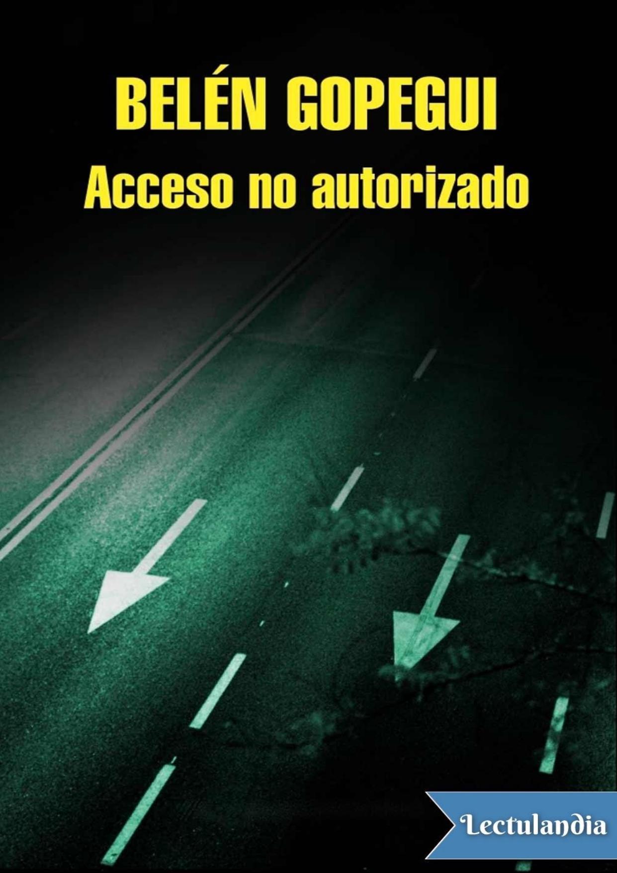 Acceso No Autorizado de Belén Gopegui, portada del libro