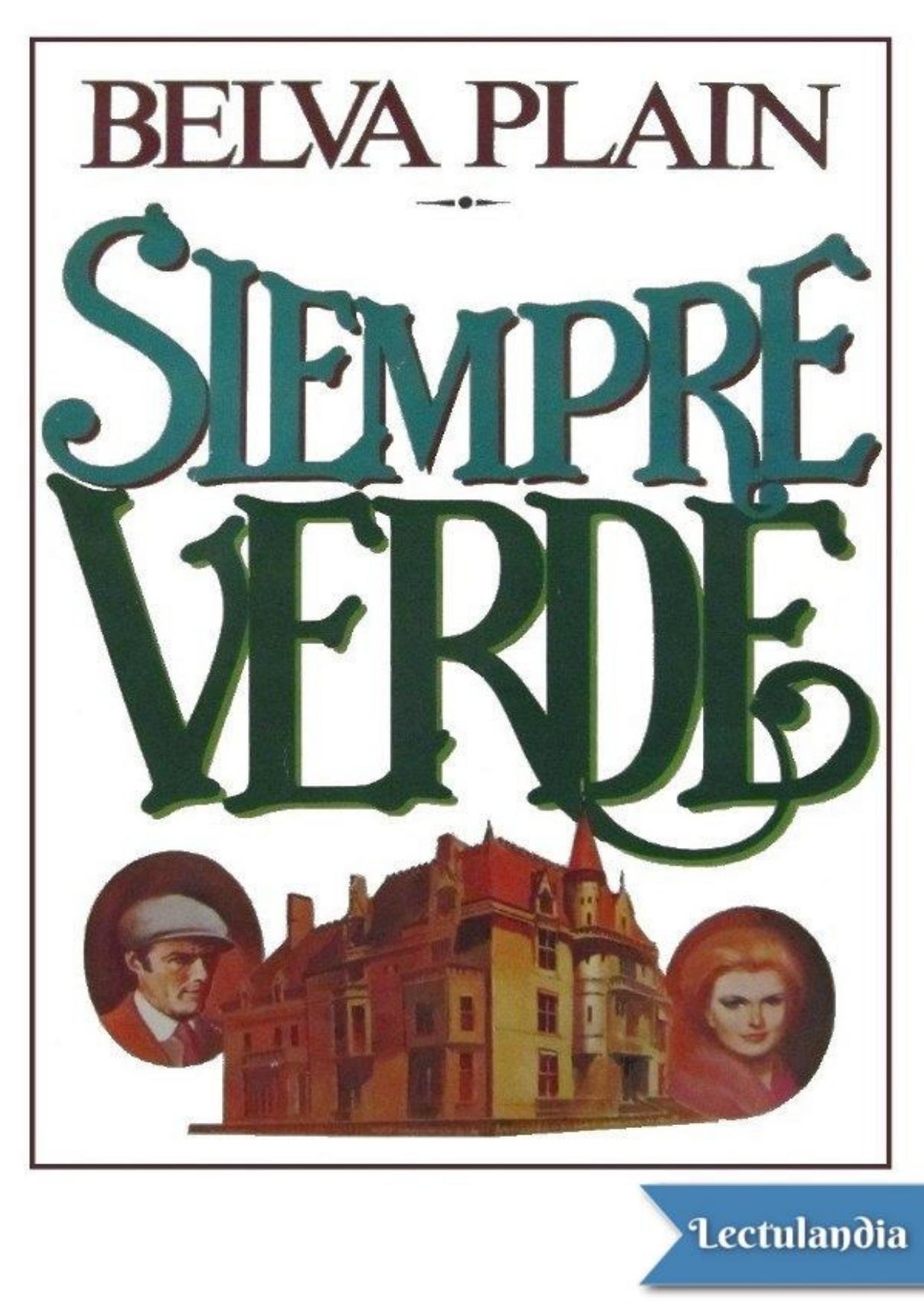 Siempre verde de Belva Plain, portada del libro