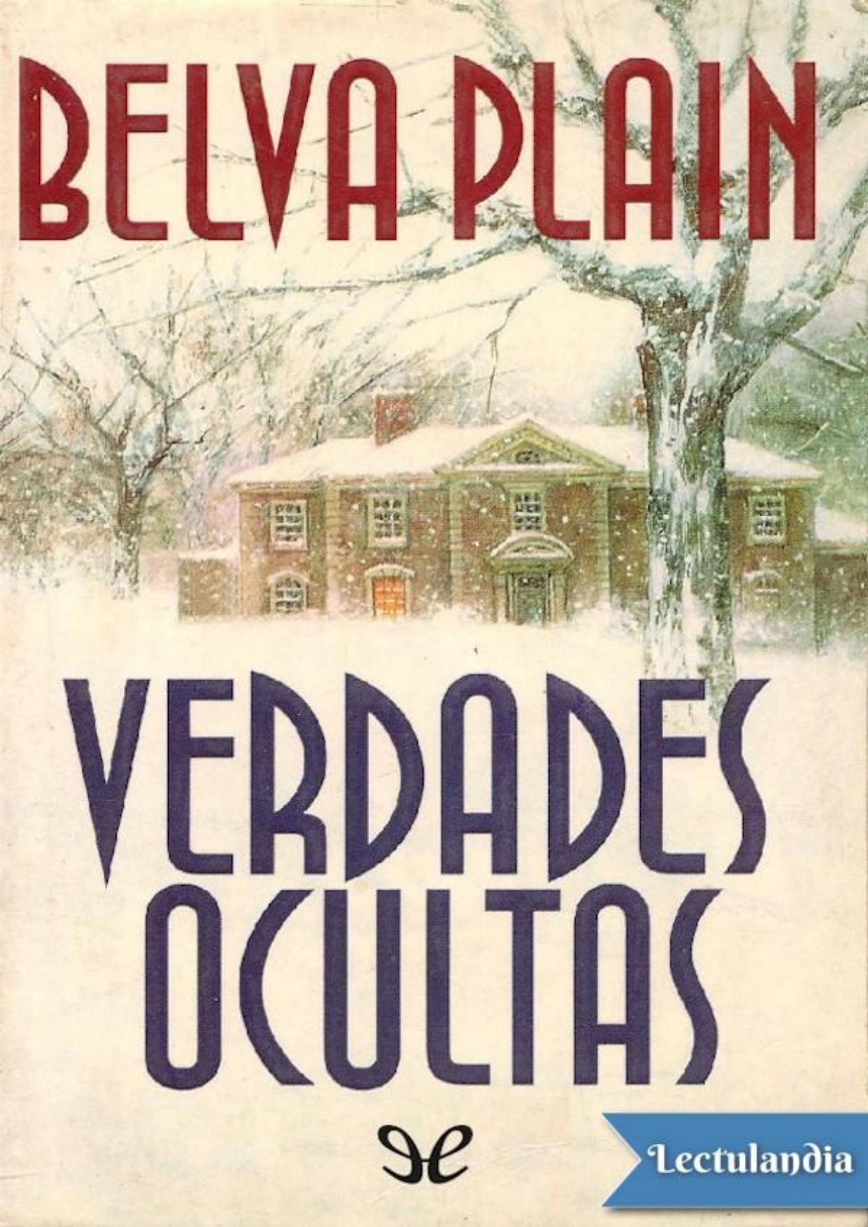Verdades ocultas de Belva Plain, portada del libro