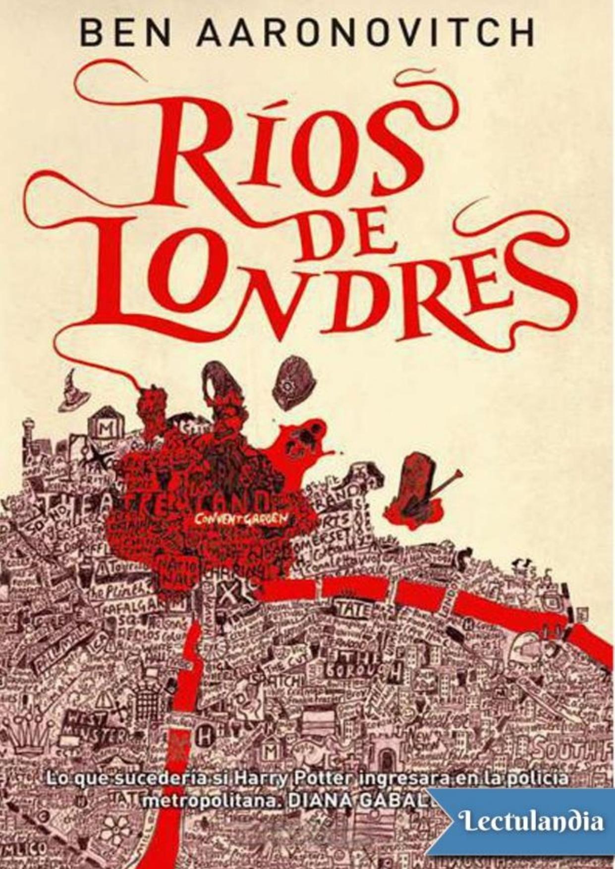 Ríos de Londres de Ben Aaronovitch, portada del libro