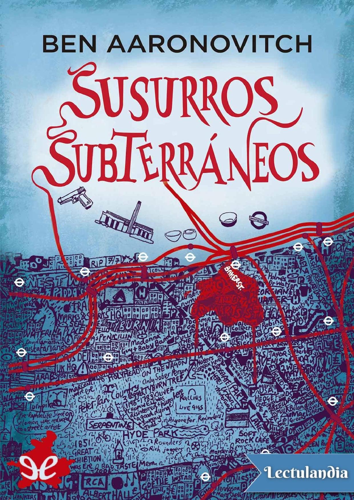 Susurros subterráneos de Ben Aaronovitch, portada del libro