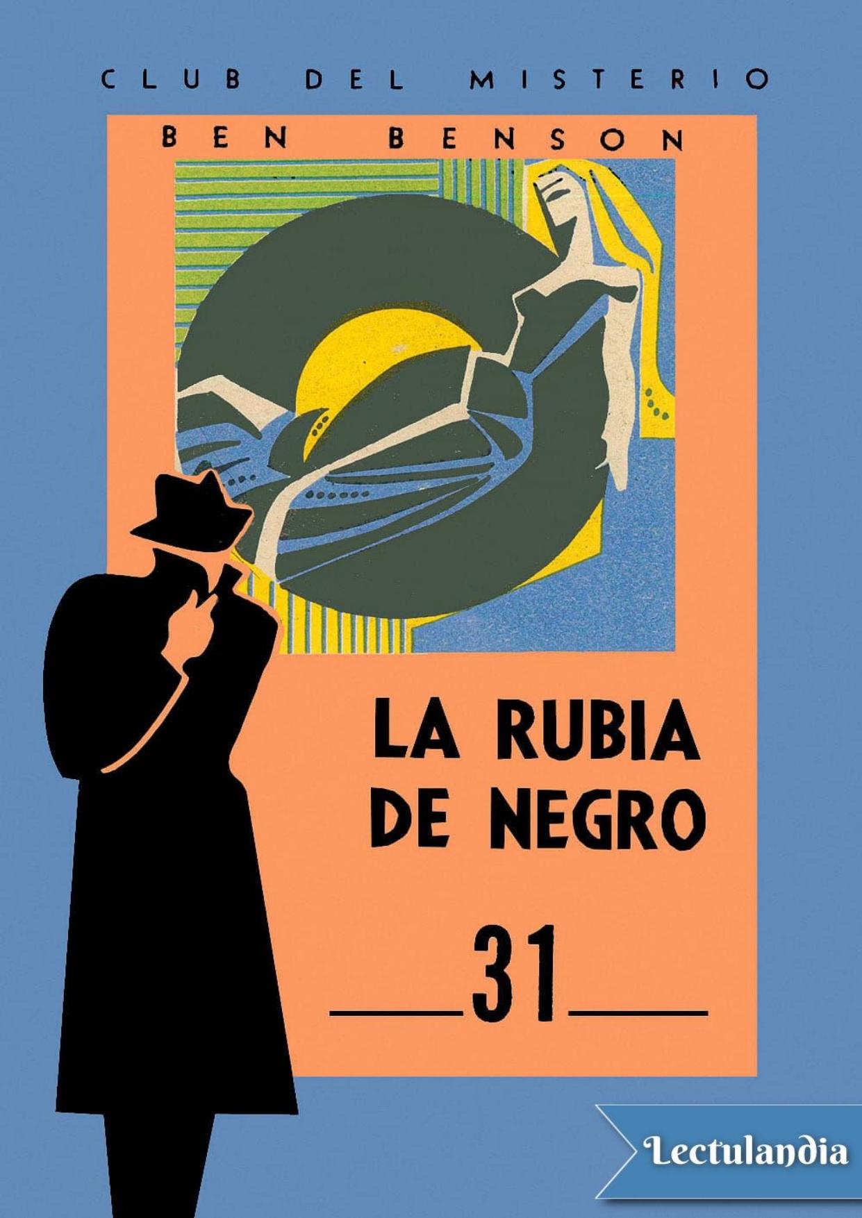 La rubia de negro de Ben Benson, portada del libro