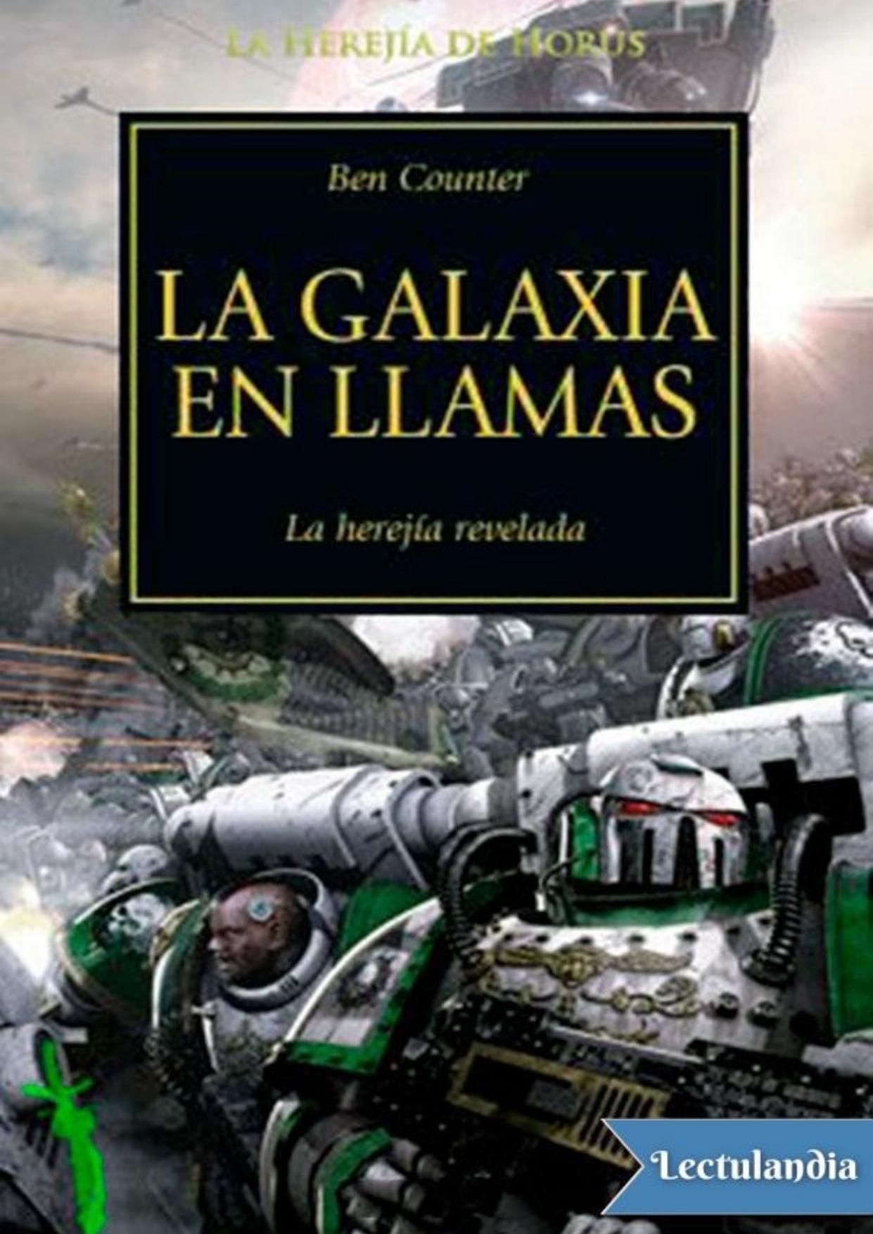 La galaxia en llamas de Ben Counter, portada del libro