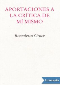 Portada de Aportaciones a la crítica de mí mismo