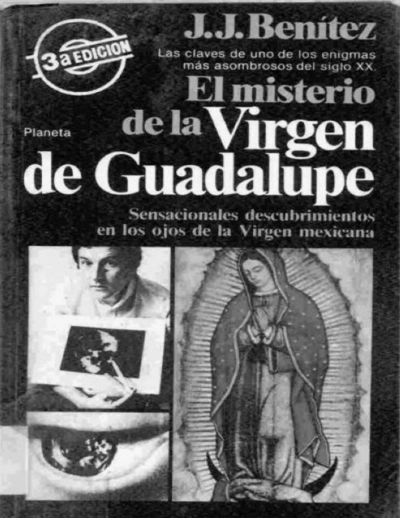 El misterio de la Vigen de Guadalupe de J. J Benitez, portada del libro