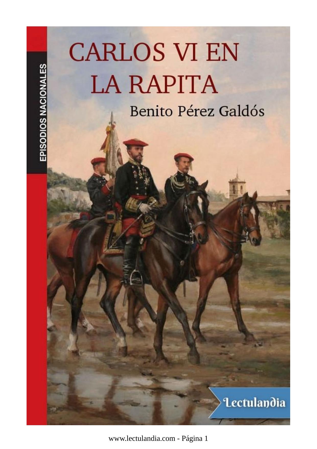 Carlos VI en la Rápita de Benito Pérez Galdós, portada del libro