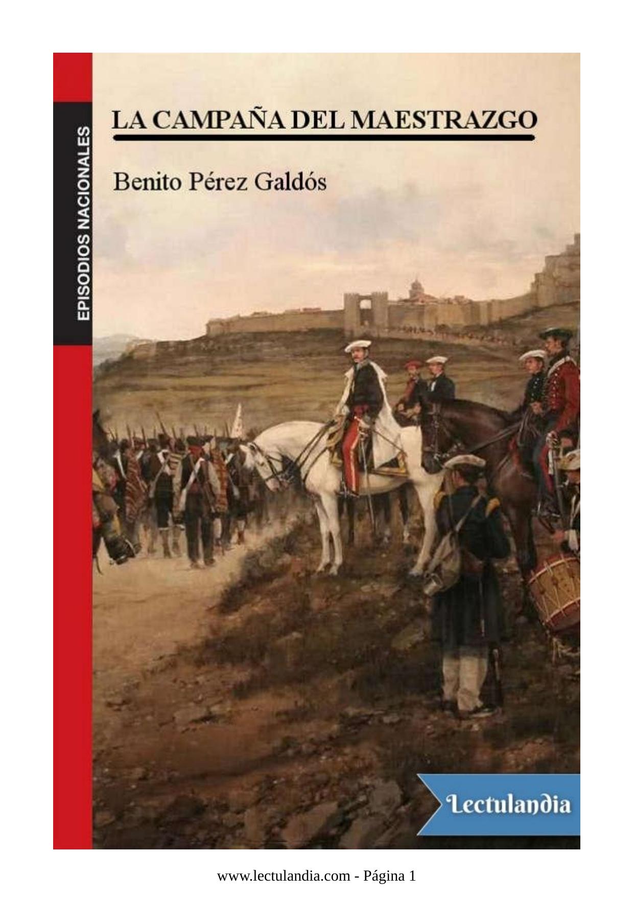 La campaña del Maestrazgo de Benito Pérez Galdós, portada del libro