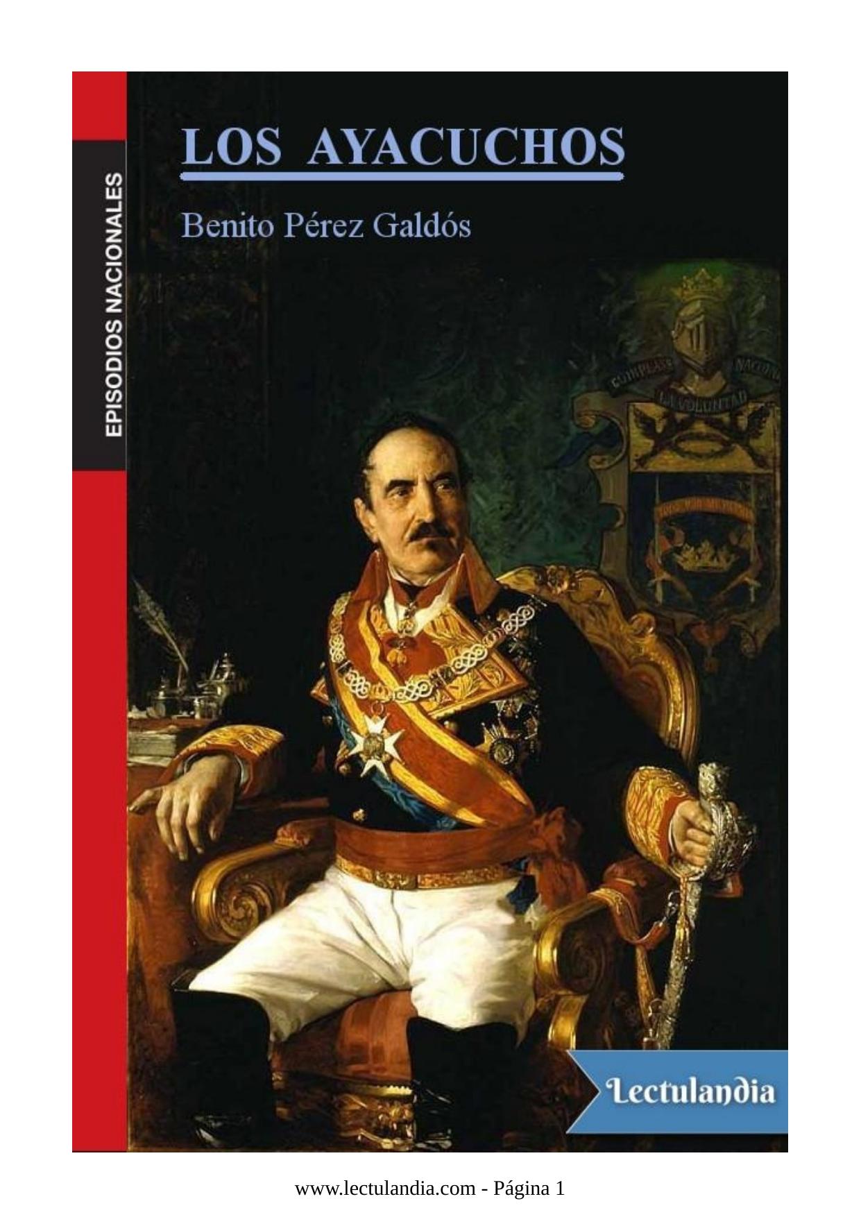 Los ayacuchos de Benito Pérez Galdós, portada del libro