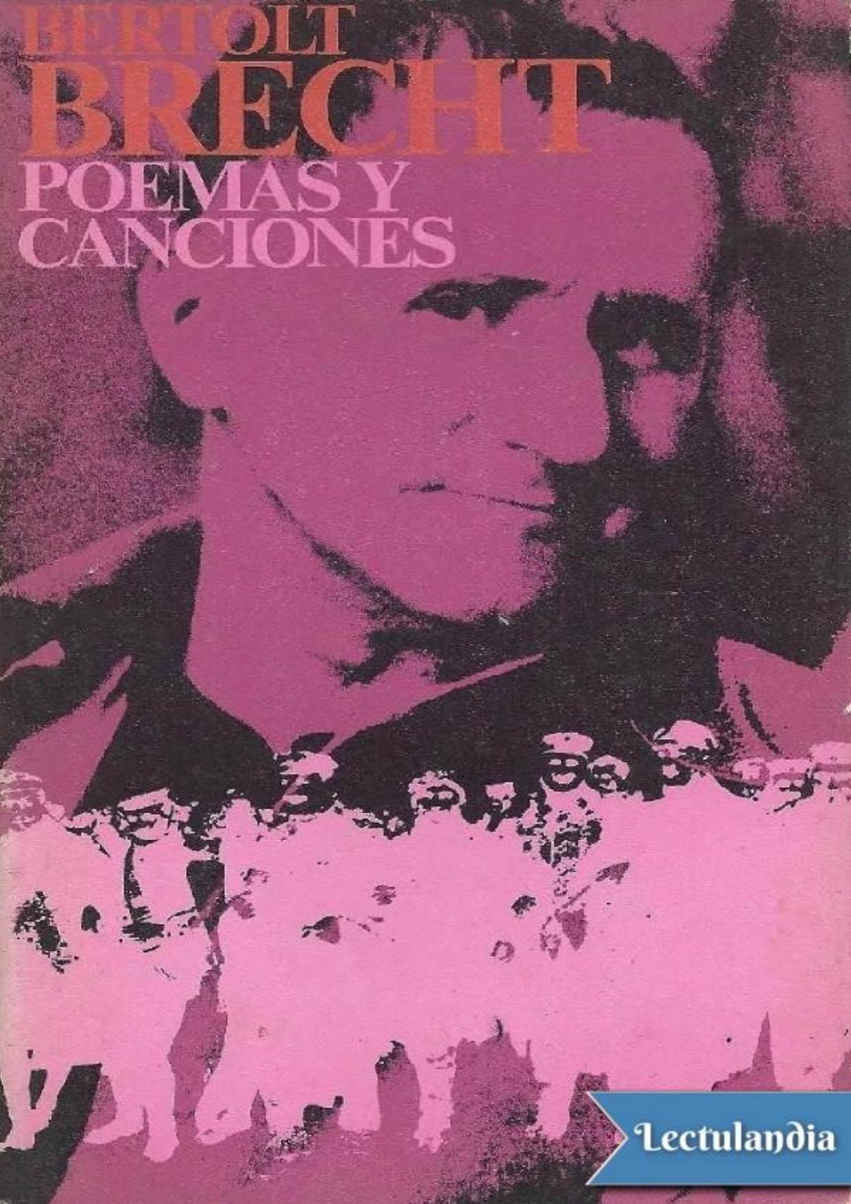 Poemas y canciones de Bertolt Bretch, portada del libro