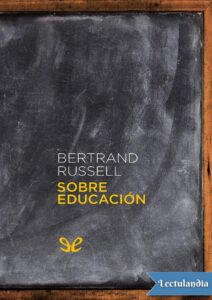 Portada de Sobre educación
