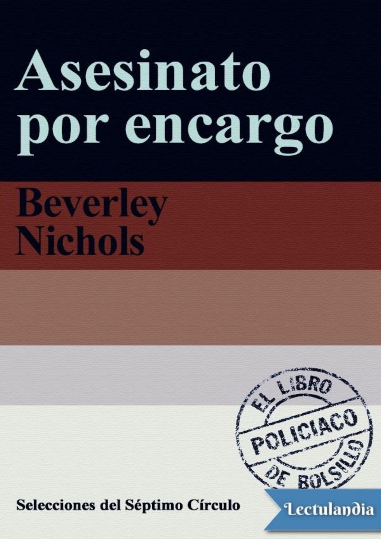 Asesinato por encargo de Beverley Nichols, portada del libro