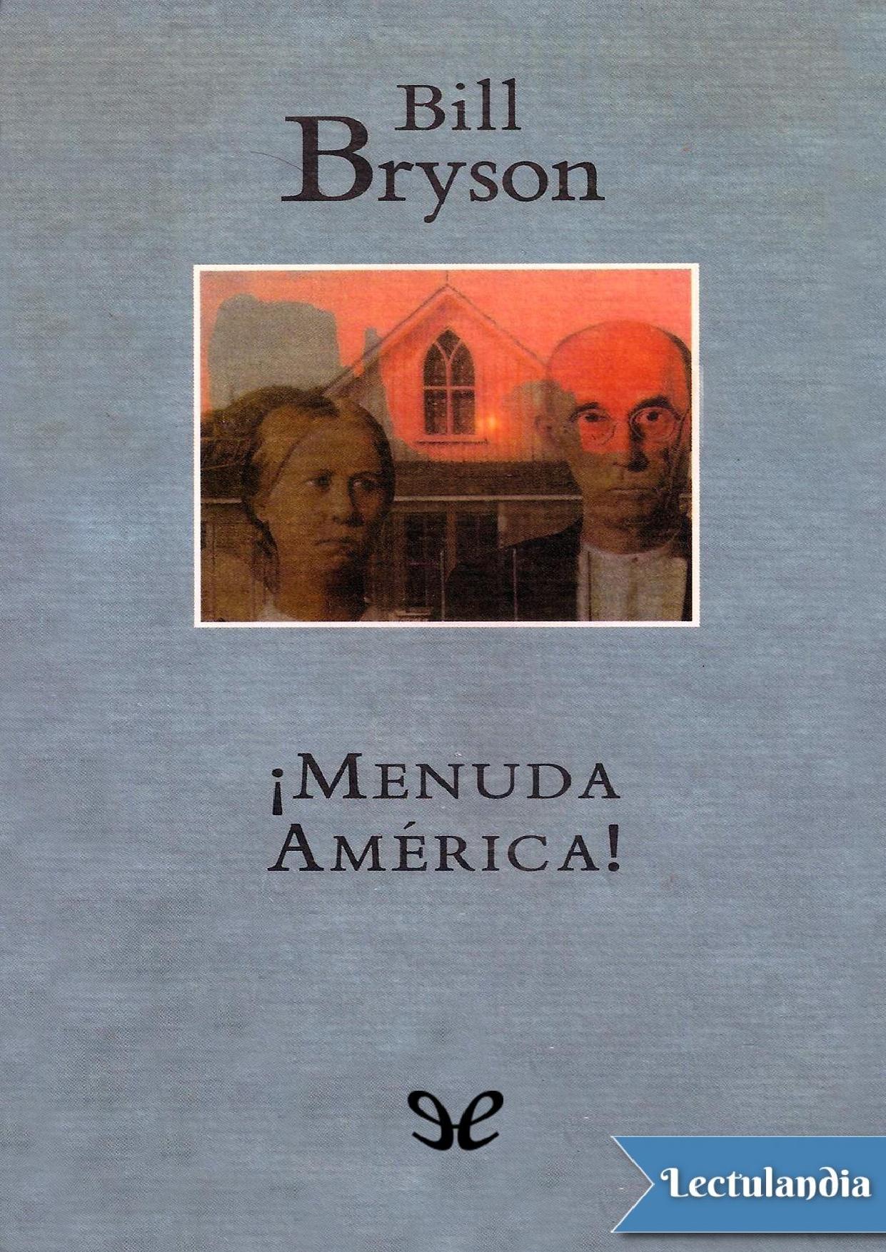¡Menuda América! de Bill Bryson, portada del libro