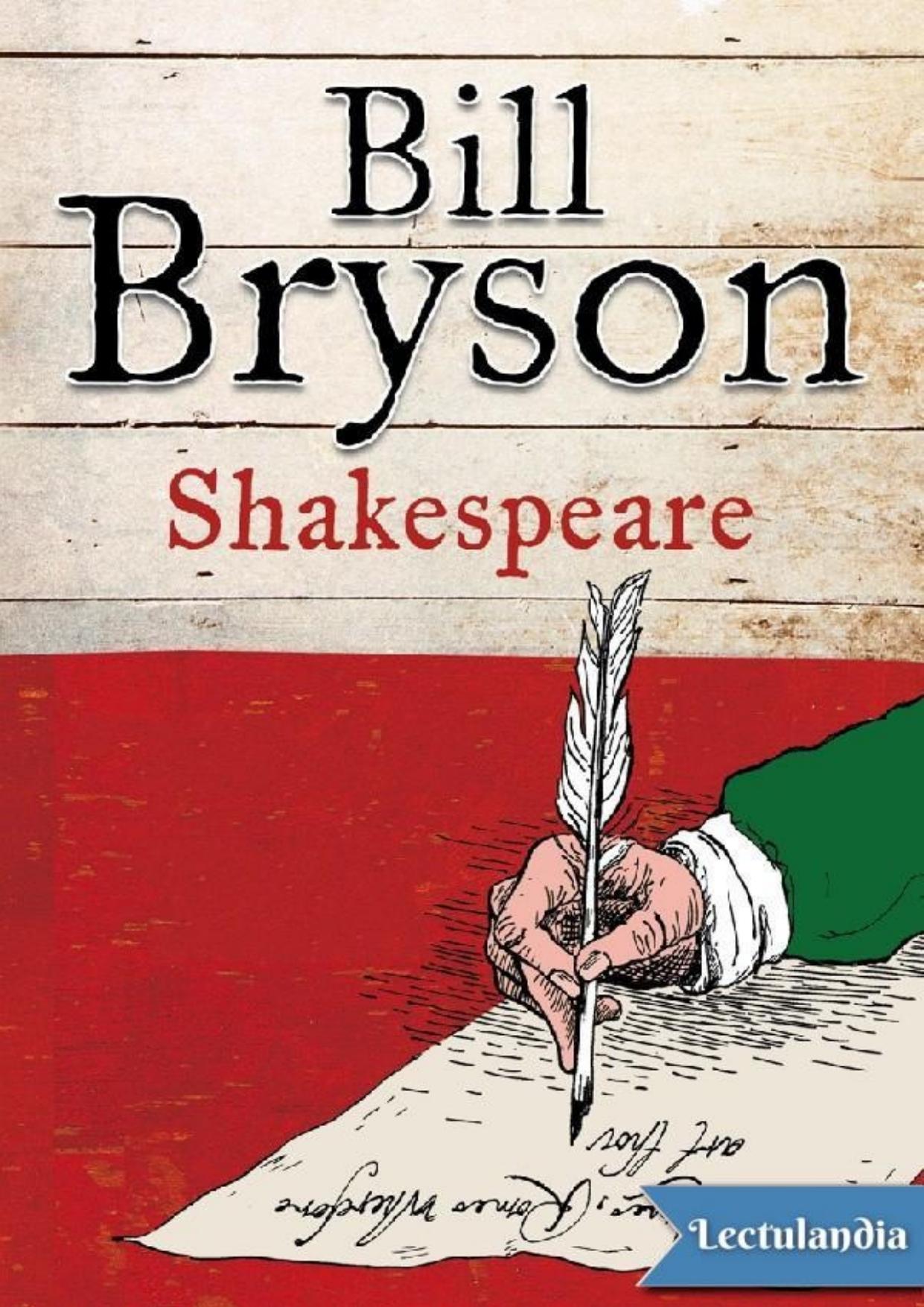 Shakespeare de Bill Bryson, portada del libro