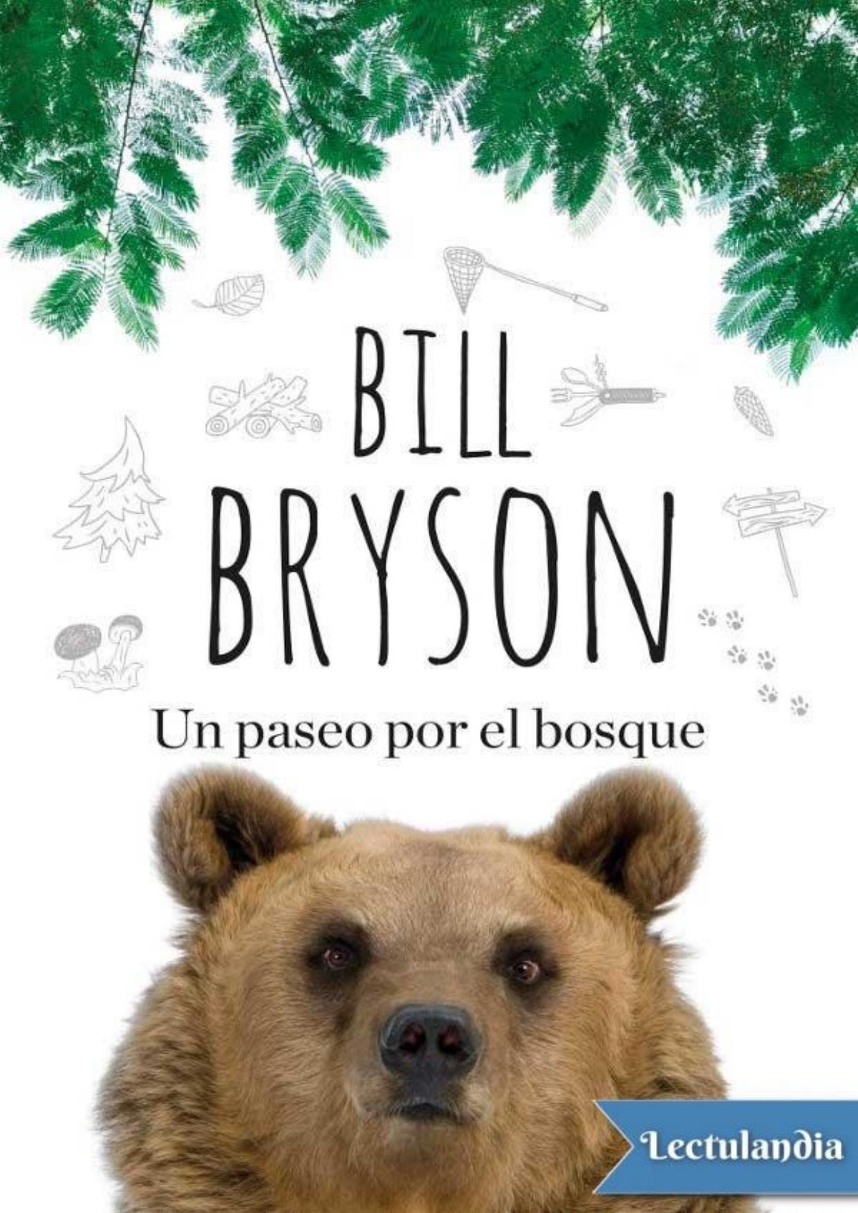 Un paseo por el bosque de Bill Bryson, portada del libro