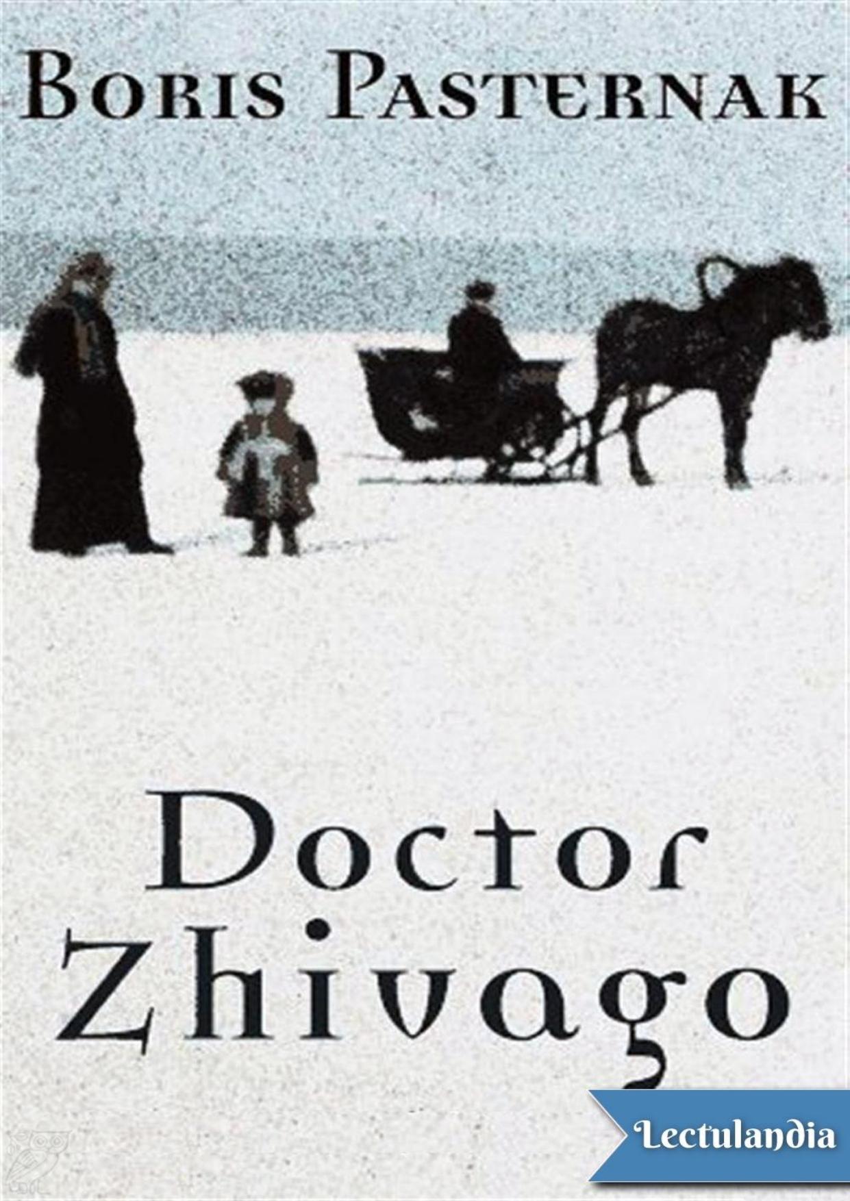 Doctor Zhivago de Borís Pasternak, portada del libro