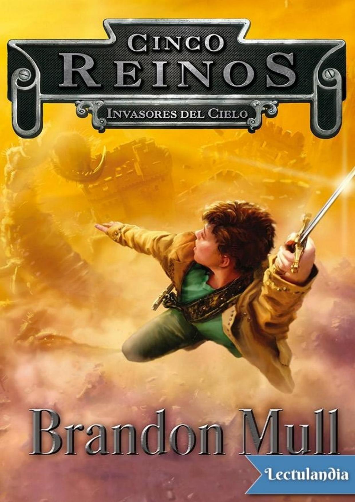 Invasores del Cielo de Brandon Mull, portada del libro